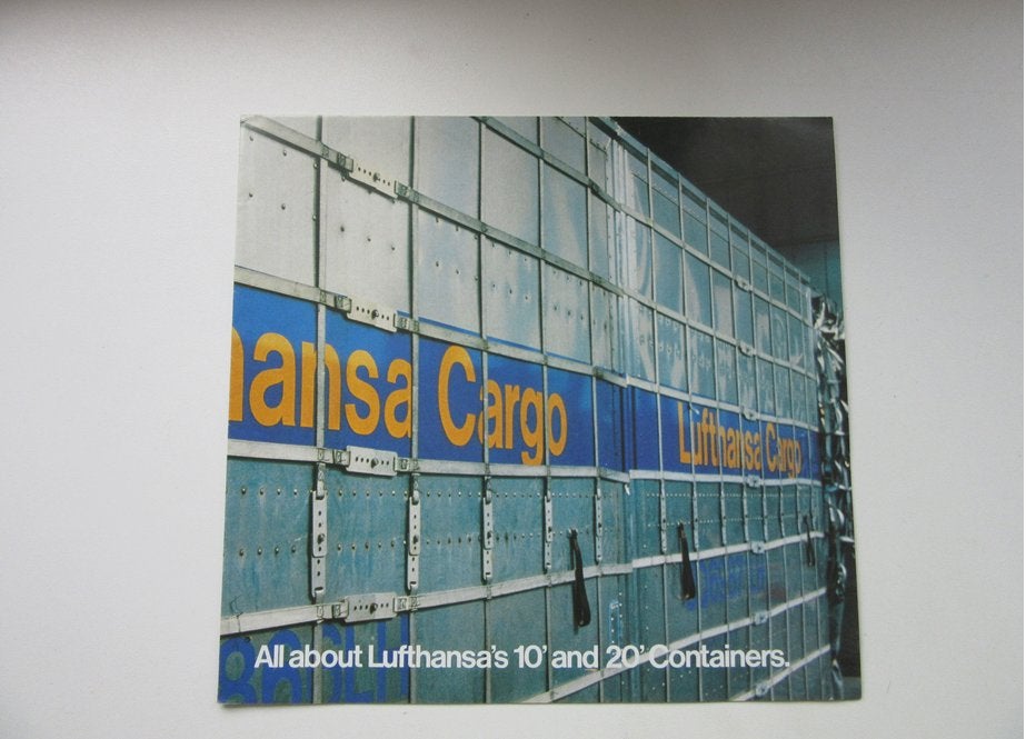 Lufthansa Cargo brochure All about Lufthansa's 10' en 20', Verzamelen, Luchtvaart en Vliegtuigspotten, Verzenden, Gebruikt, Overige typen