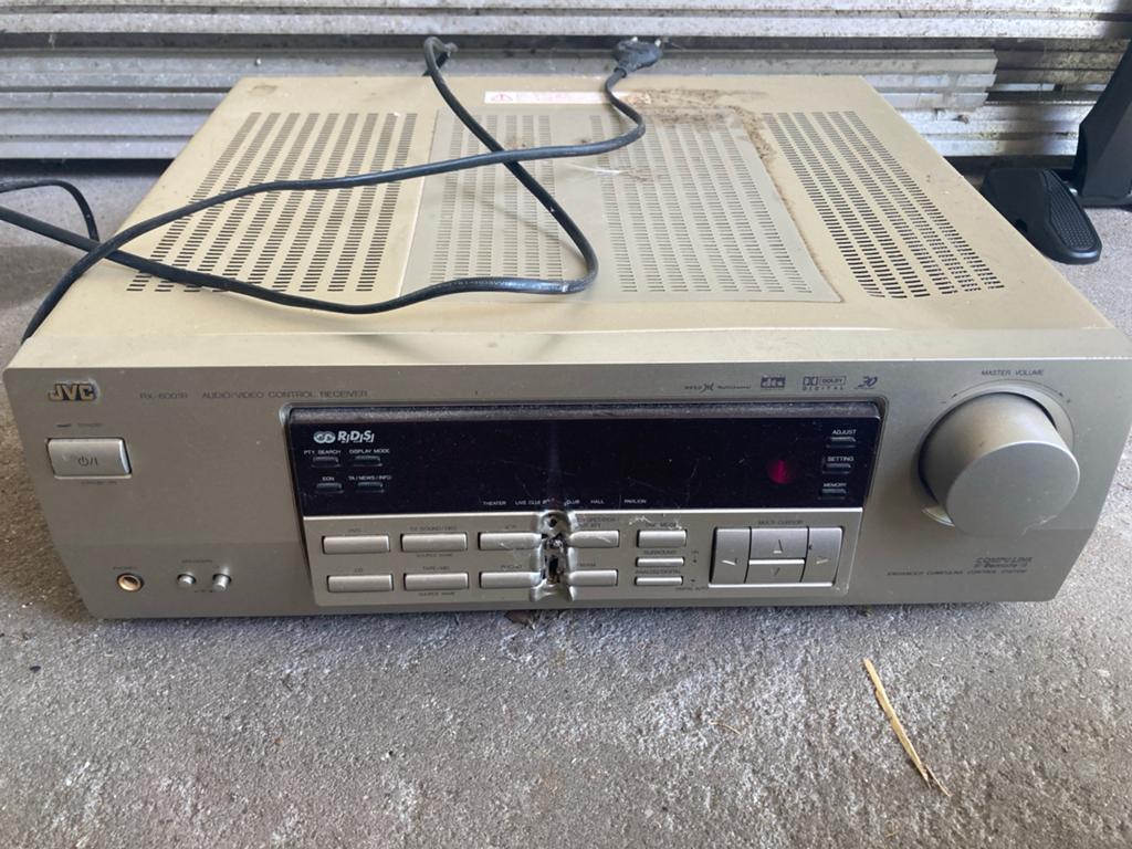 JVC Dolby RX-6001R Versterker met schade (voor onderdelen), Ophalen of Verzenden, Niet werkend, JVC