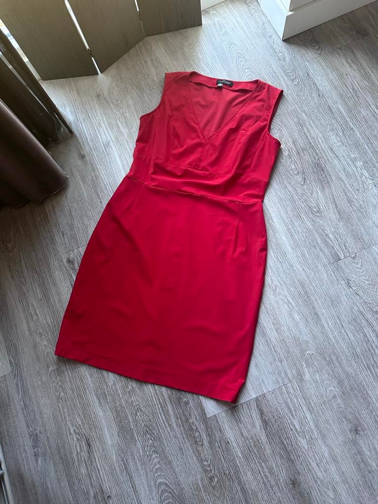 La Dress Jurkje Rood Maat L, Maat 42/44 (L), Ophalen of Verzenden, Gedragen, Boven de knie