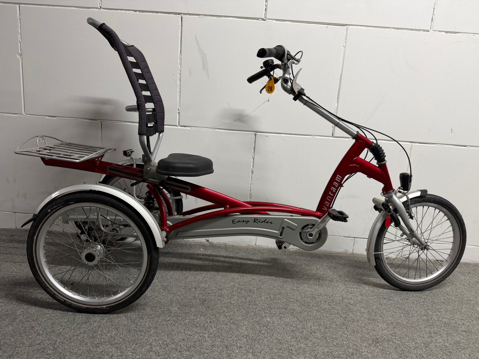 Mooie rode Van Raam Easy Rider, 8 versnellingen, garantie!, Ophalen of Verzenden, Zo goed als nieuw, Schijfrem