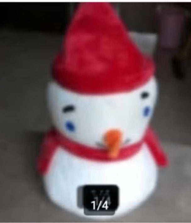 Kerst knuffel hoogte 35 cm, Overige karakters, Overige typen, Ophalen of Verzenden, Zo goed als nieuw