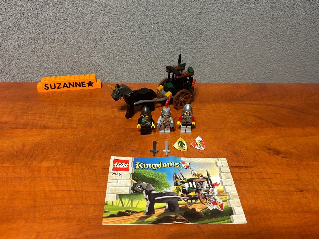Lego 7949 - Castle - Kingdoms - Prison Carriage Rescue, Gebruikt, Lego, Ophalen of Verzenden, Castle