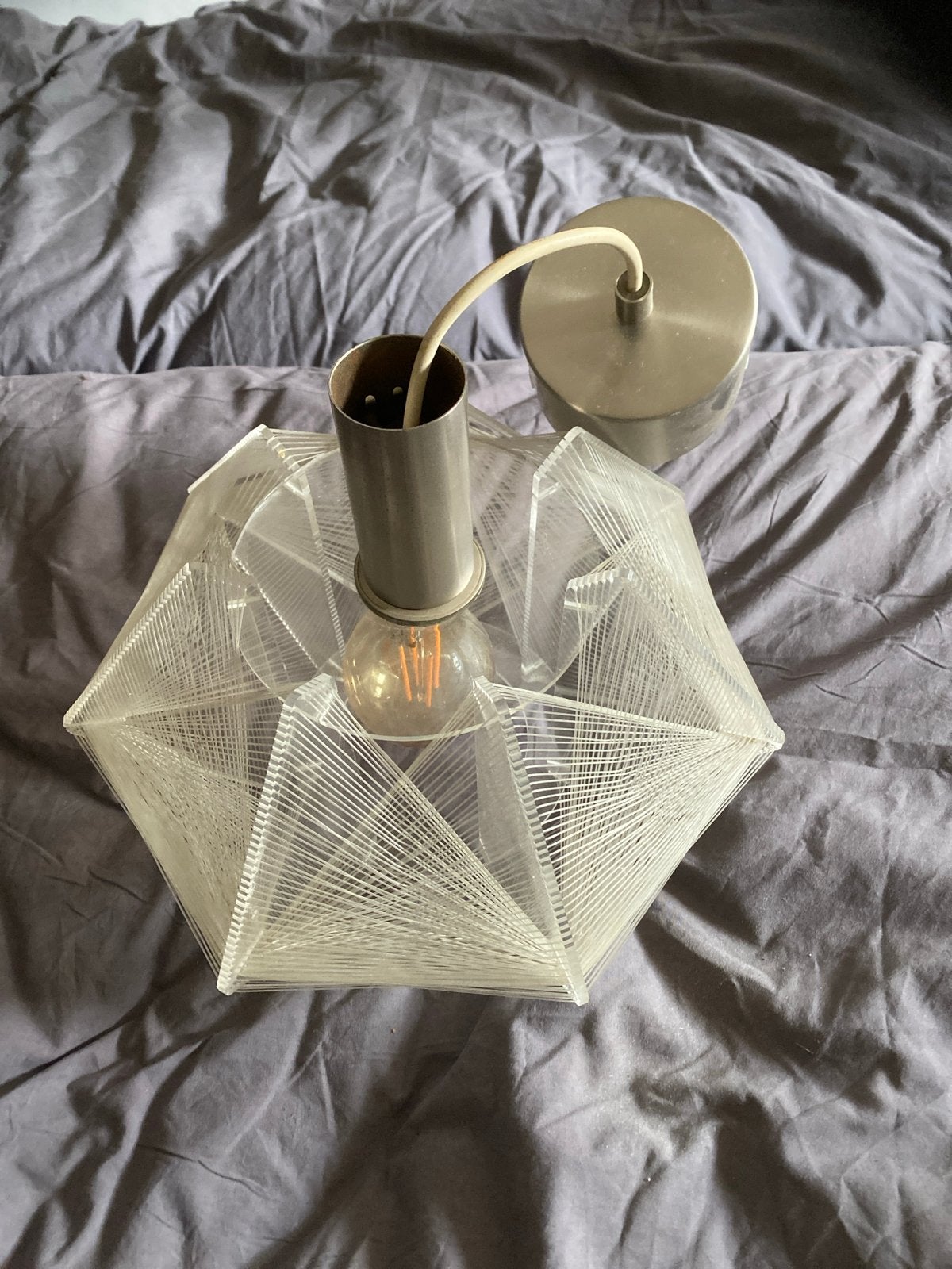Retro hanglamp - Jaren '70 Design sompex door paul secon, Ophalen of Verzenden, Gebruikt, Kunststof, E27 (groot)