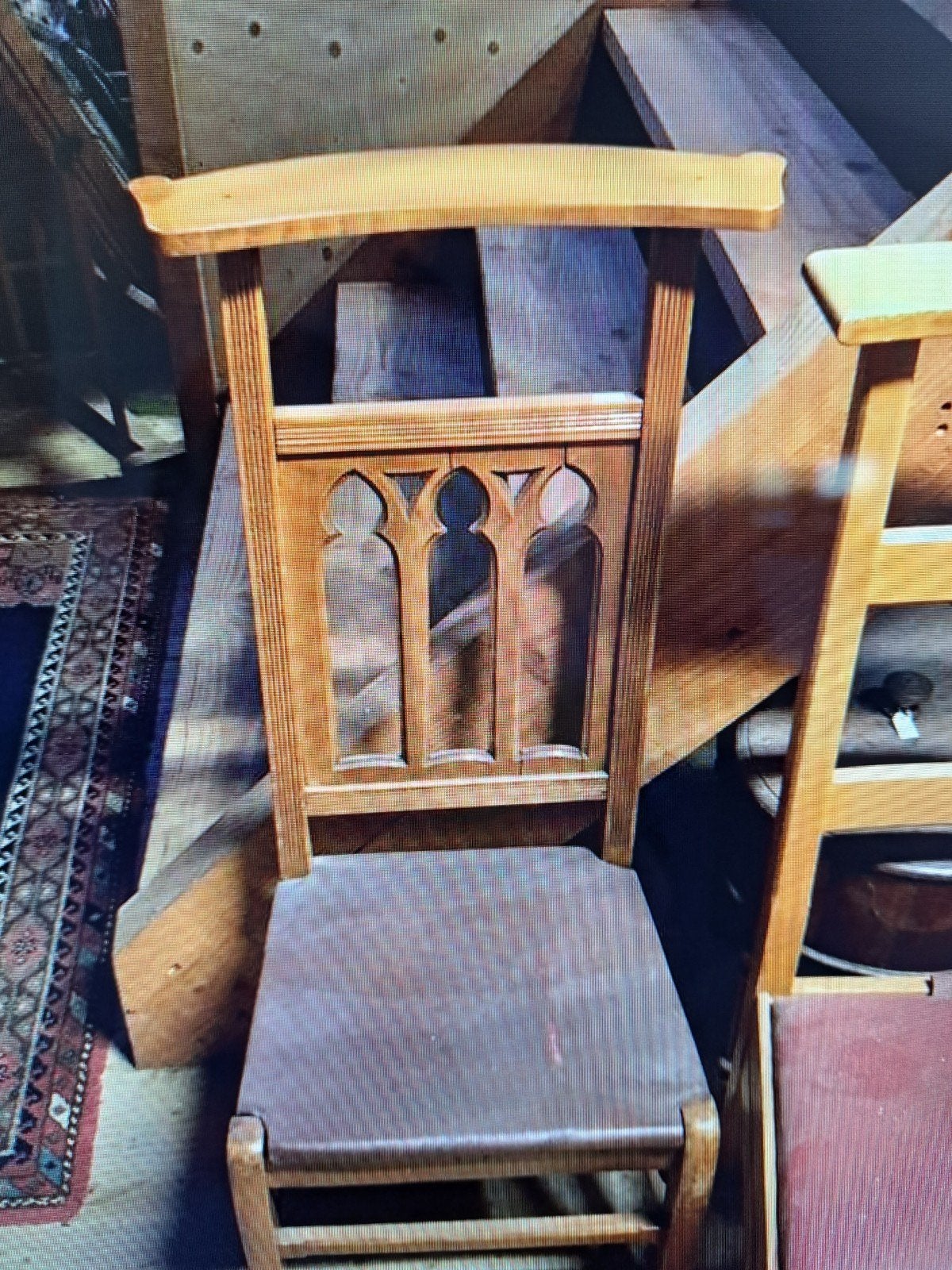 Oude kerkstoel, Antiek en Kunst, Antiek | Meubels | Stoelen en Banken, Ophalen