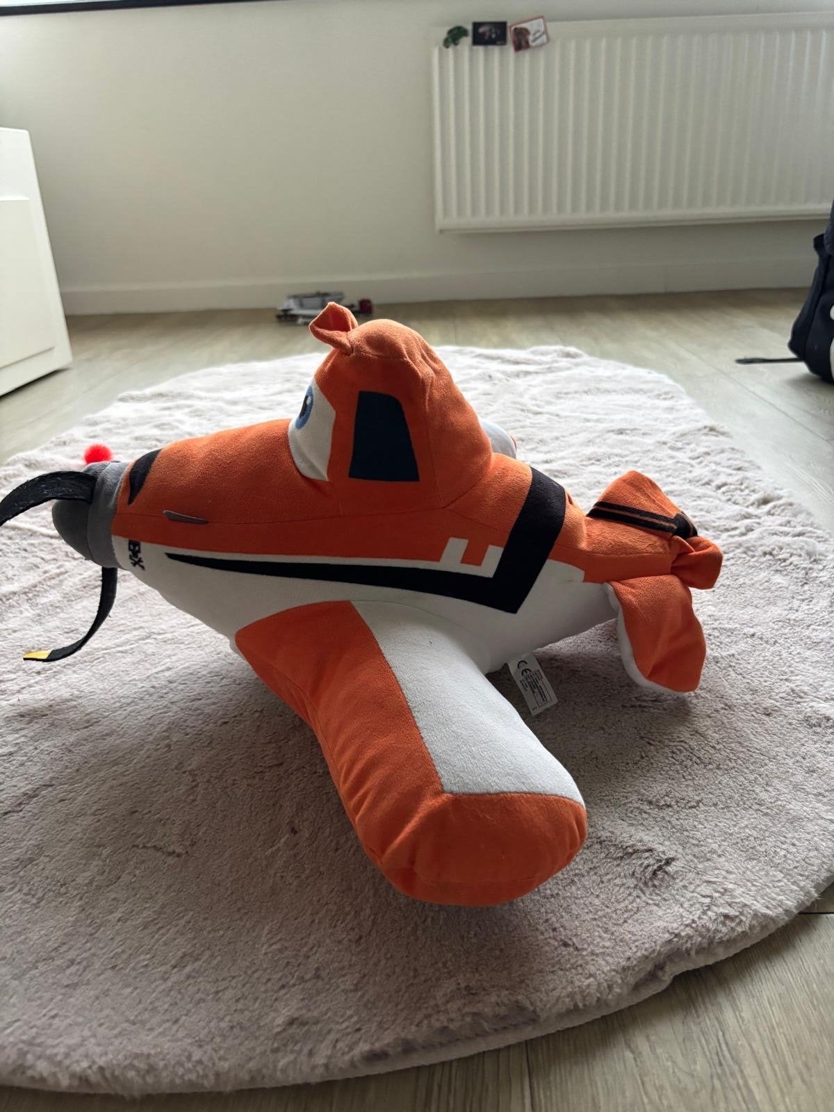 Dusty Crophopper Knuffel Vliegtuig Disney Planes, Oranje, Disney, Overige typen, Ophalen of Verzenden