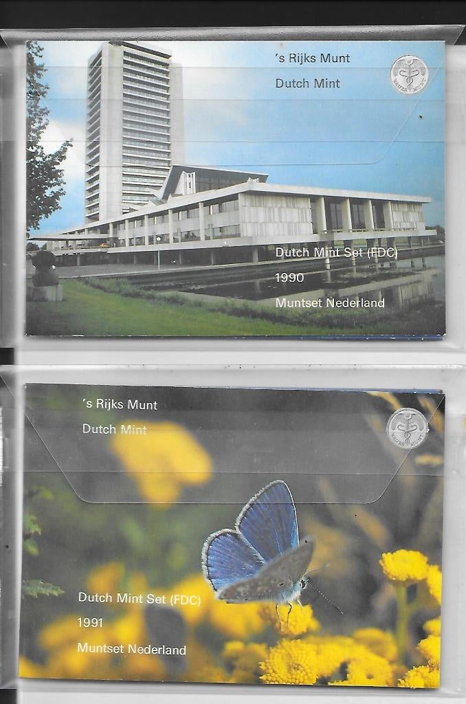 Muntset Nederland 1990, 1991, Verzenden, Koningin Beatrix, Overige waardes, Setje