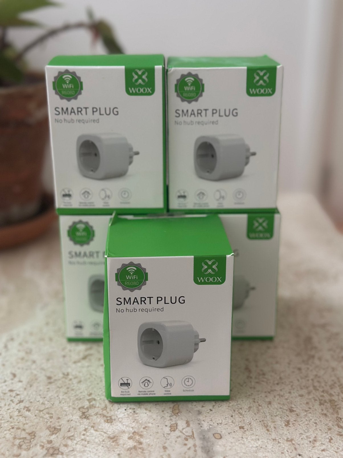 Woox smartplug set van 5, Ophalen