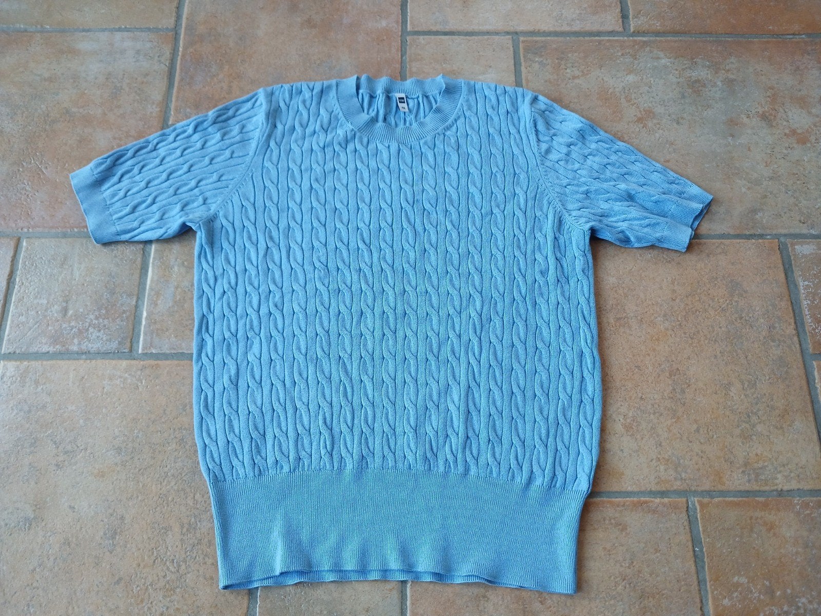 hema fijngebreide top maat M, Maat 38/40 (M), Blauw, Ophalen of Verzenden, Korte mouw