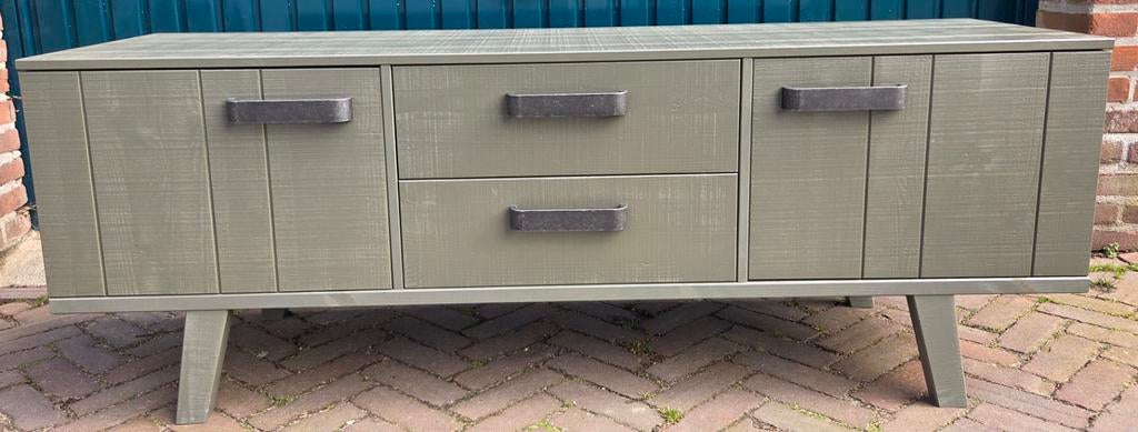 BePureHome Forrest Green tv Meubel, Ophalen, 100 tot 150 cm, Zo goed als nieuw, Minder dan 100 cm