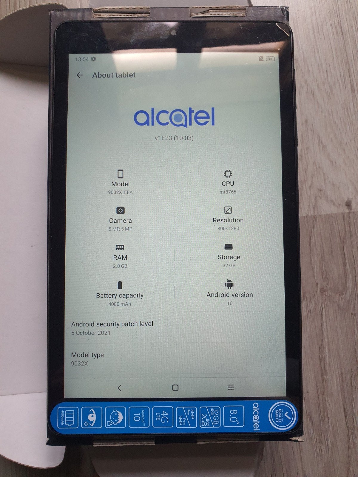 tablet lte with simcard never used new, Computers en Software, Ophalen, Nieuw, 8 inch