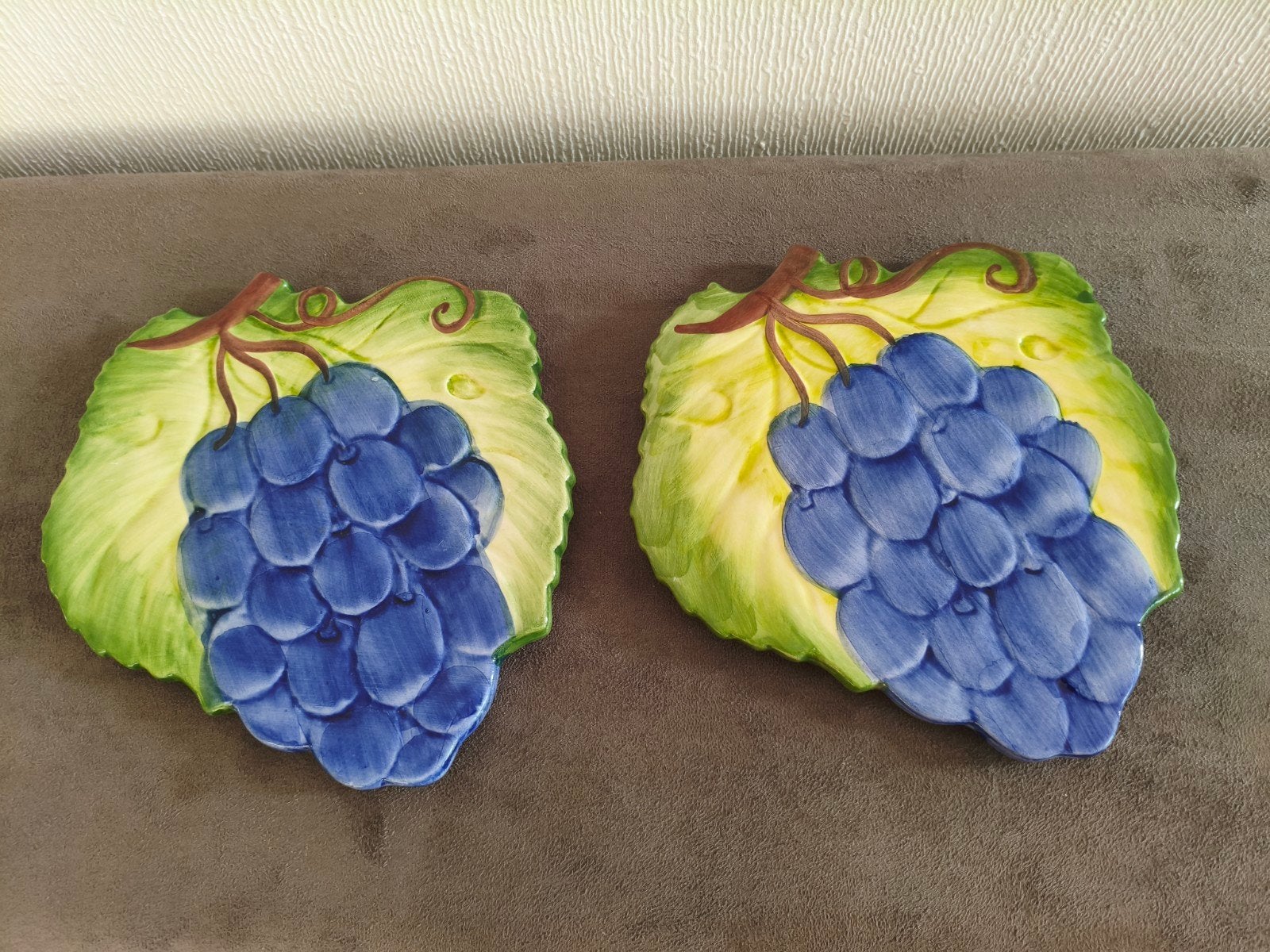 Twee vintage keramische onderzetters, Portugal, Ophalen of Verzenden