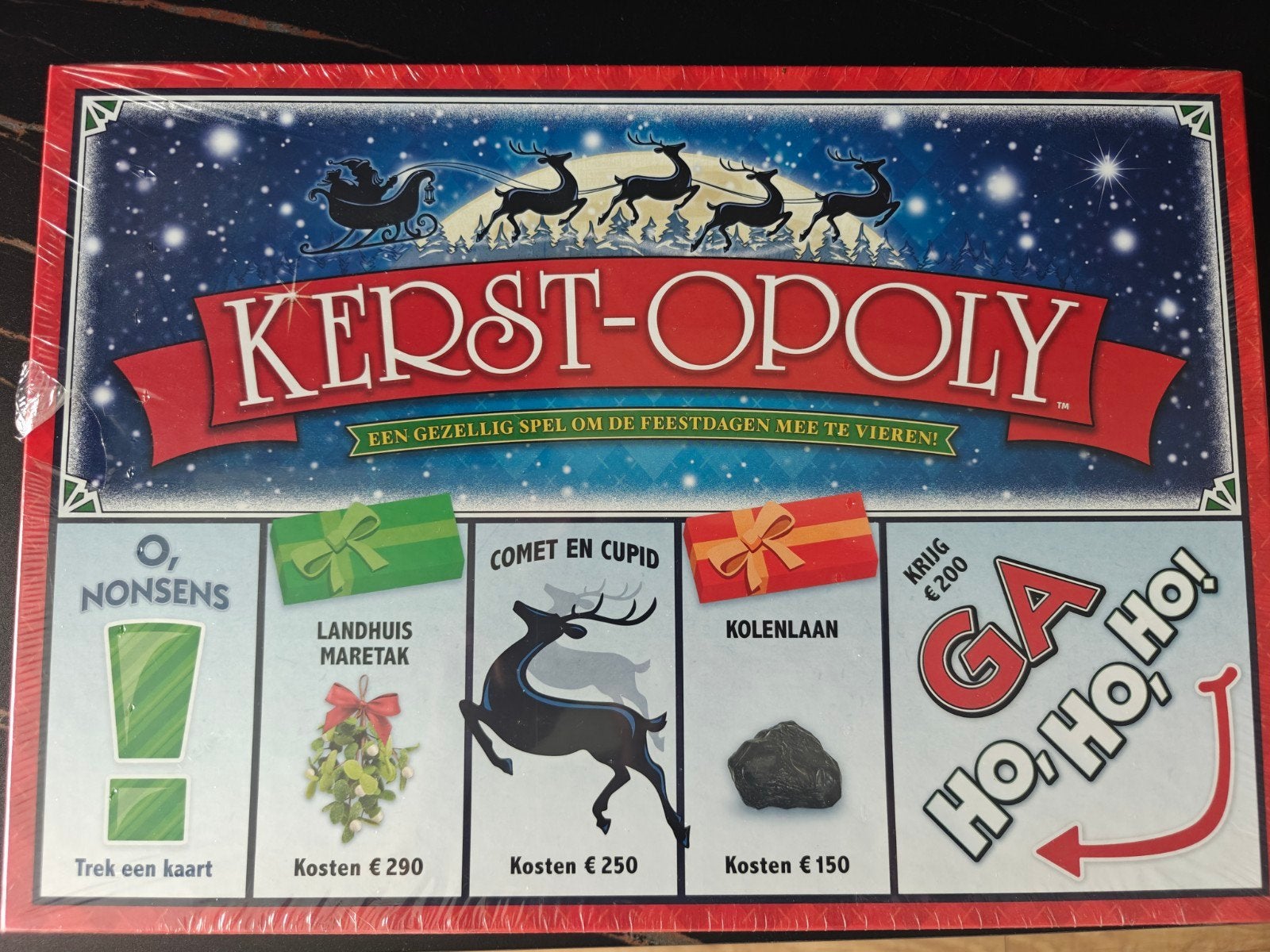 Kerst-Opoly Bordspel - Nieuw in Verpakking, Vijf spelers of meer, Ophalen of Verzenden, Nieuw, Plenty Gifts