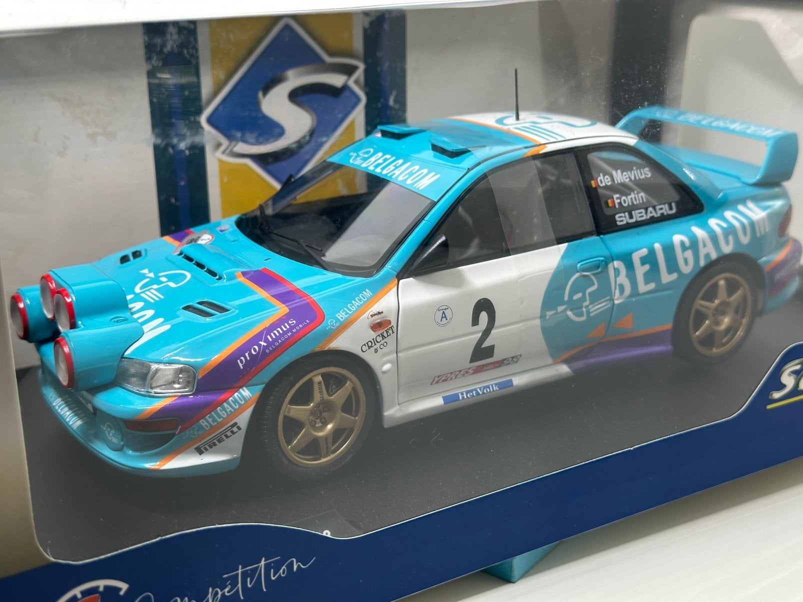 SOLIDO 1:18 SUBARU IMPREZA S5 WRC IEPER WESTHOEK RALLY 1998, Ophalen of Verzenden, Nieuw, Auto, Solido