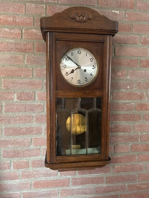 Afhalen: klassieke houten mechanische regulateur wandklok, Ophalen