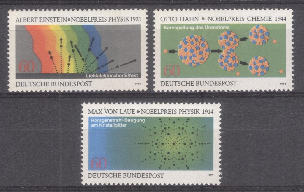 Bundesrepublik (101) - 1019 t/m 1021 - Nobelprijs, Verzenden, BRD, Postfris