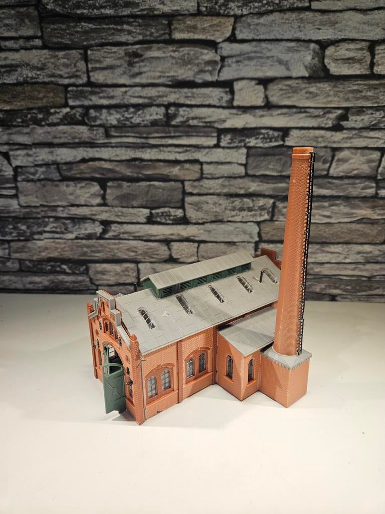 Fabrieksgebouw industrie N spoor modeltrein 1:160, Overige merken, Gebruikt, Gelijkstroom of Wisselstroom, Brug, Tunnel of Gebouw