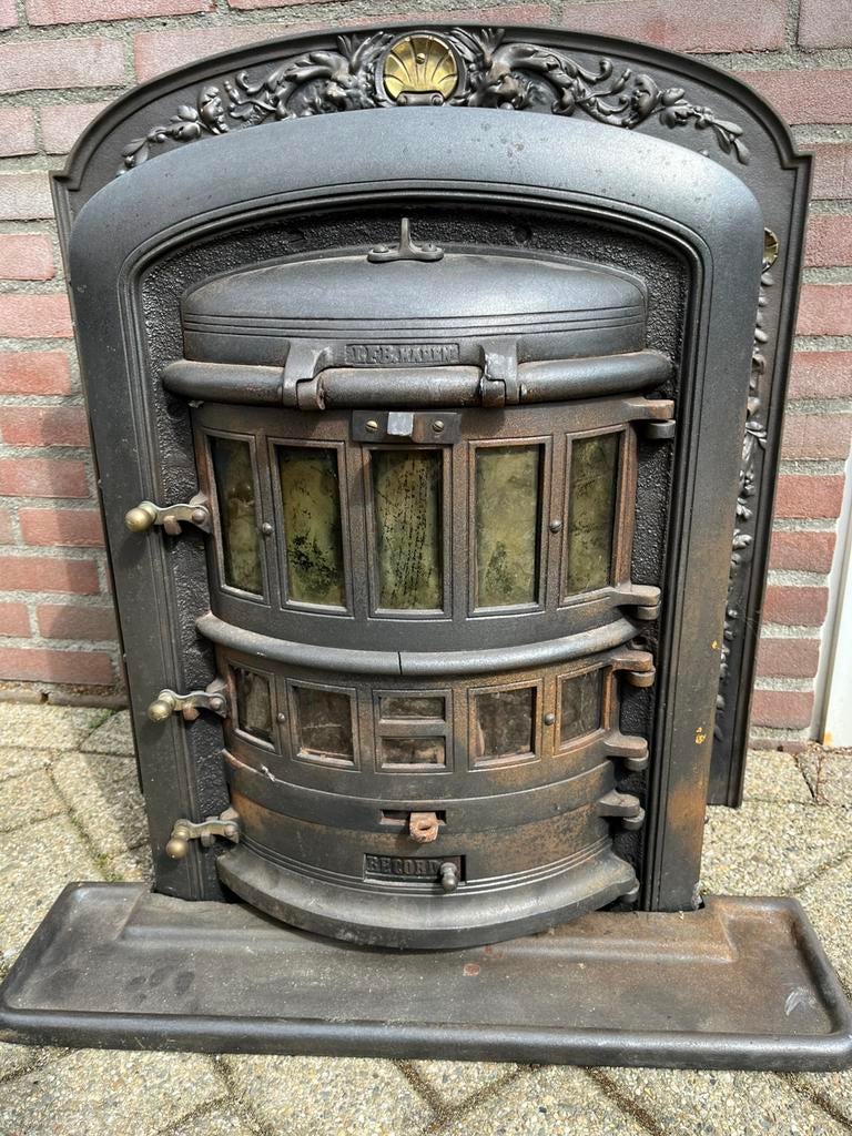 Antieke kachel LFB Haren in goede staat, Ophalen, Gebruikt, Vrijstaand, Overige soorten