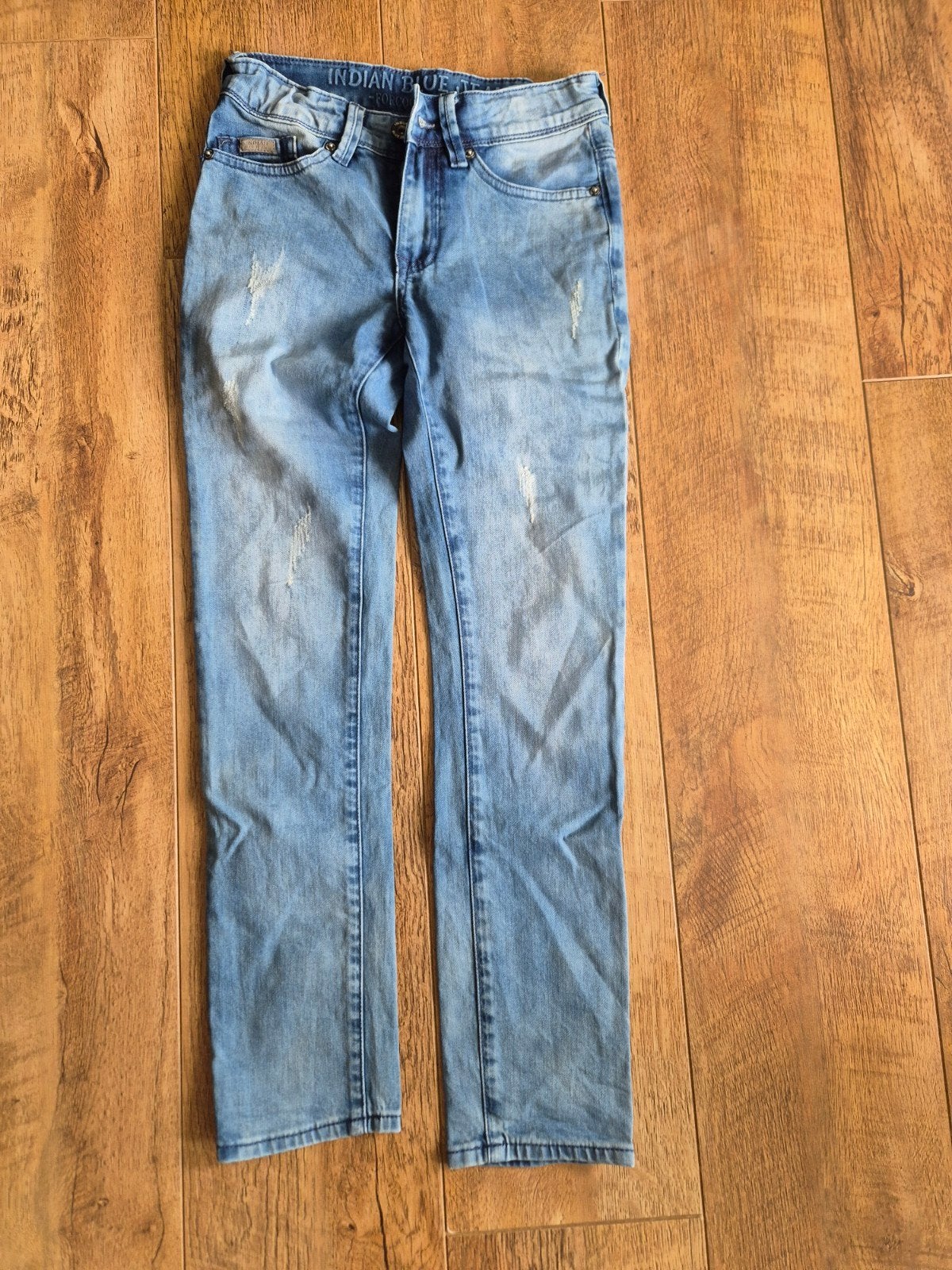 Jongens jeans van Indian Blue Jeans maat 10 / 140, Broek, Ophalen of Verzenden, Zo goed als nieuw, Jongen