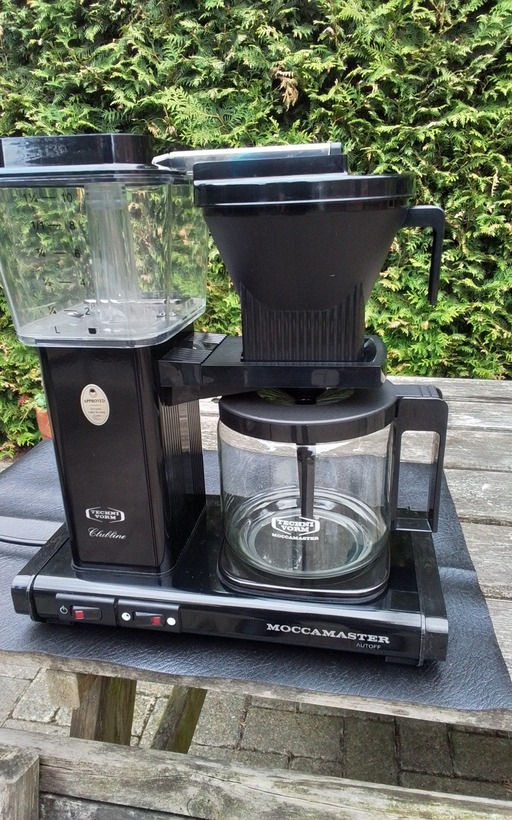 douwe egberts moccamaster clubline, Ophalen of Verzenden, Zo goed als nieuw, Koffiemachine