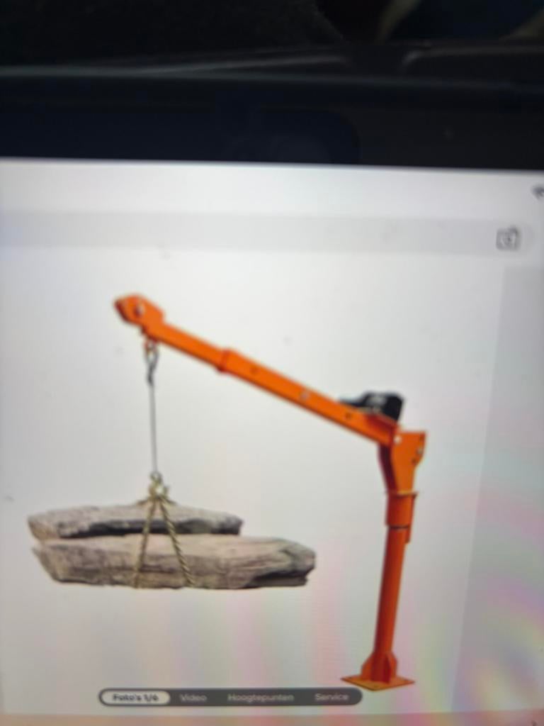 12 v kraan 500 kilo draagvermogen voor aanhanger, Ophalen of Verzenden, Zo goed als nieuw