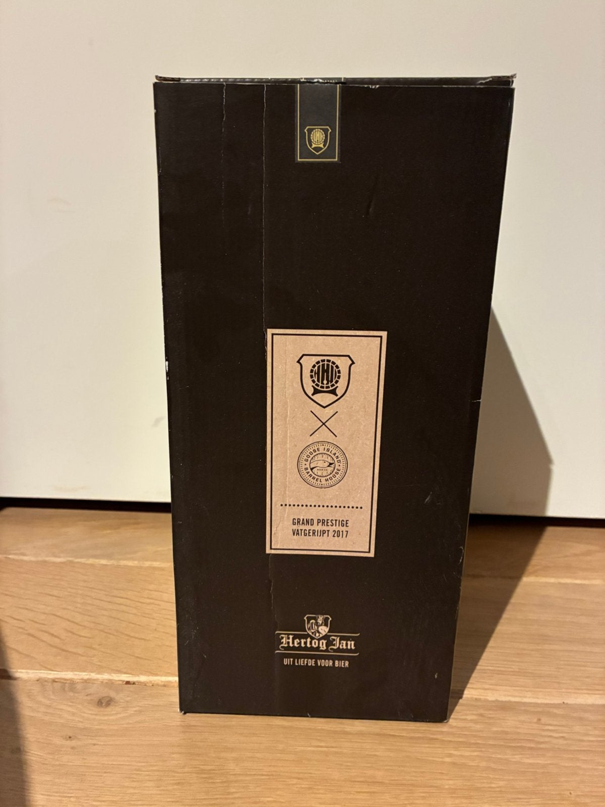 Grand Prestige vatgerijpt 2017 Goose Island +orriginele glas, Ophalen of Verzenden, Zo goed als nieuw, Flesje(s), Hertog Jan
