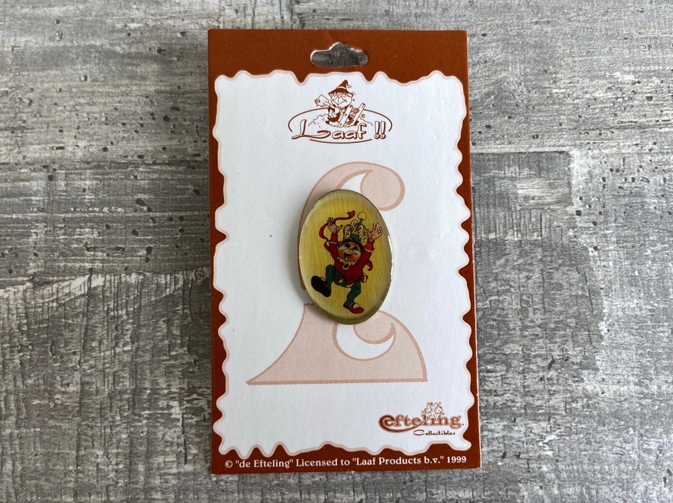 efteling pin platte laaf 5, Verzamelen, Ophalen of Verzenden, Zo goed als nieuw, Button of Speldje