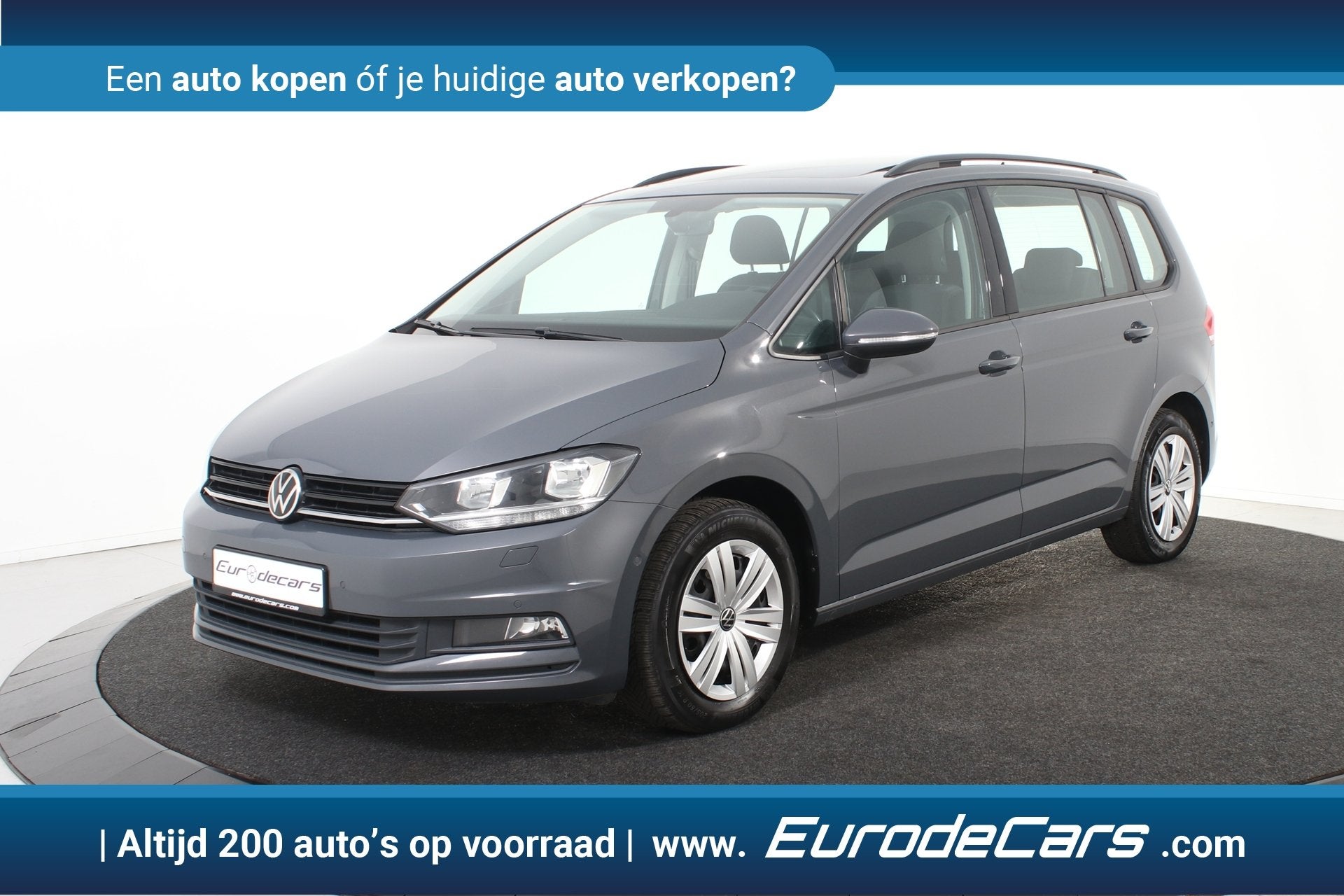 Volkswagen Touran 1.5 TSI *1ste Eigenaar*Panoramadak*Navigat, Stof, 4 cilinders, 150 pk, Bedrijf