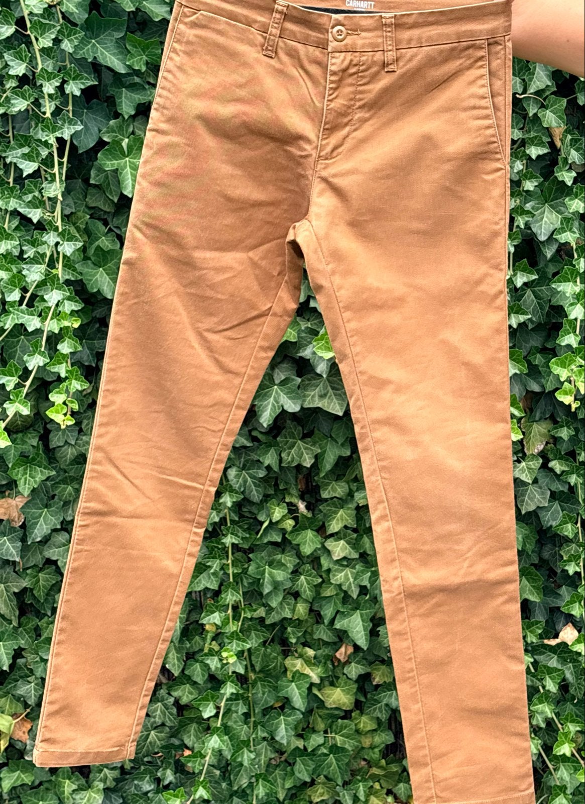 Carhartt WIP Sid Pant - Bruine Chino Broek, Ophalen of Verzenden, Gedragen, Maat 48/50 (M), Bruin