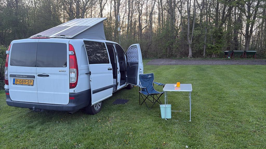 Mercedes-Benz Vito Camper – 2021 inbouw – Victron & Lithium, Hefdak, Tot en met 2, Mercedes-Benz, Koelkast