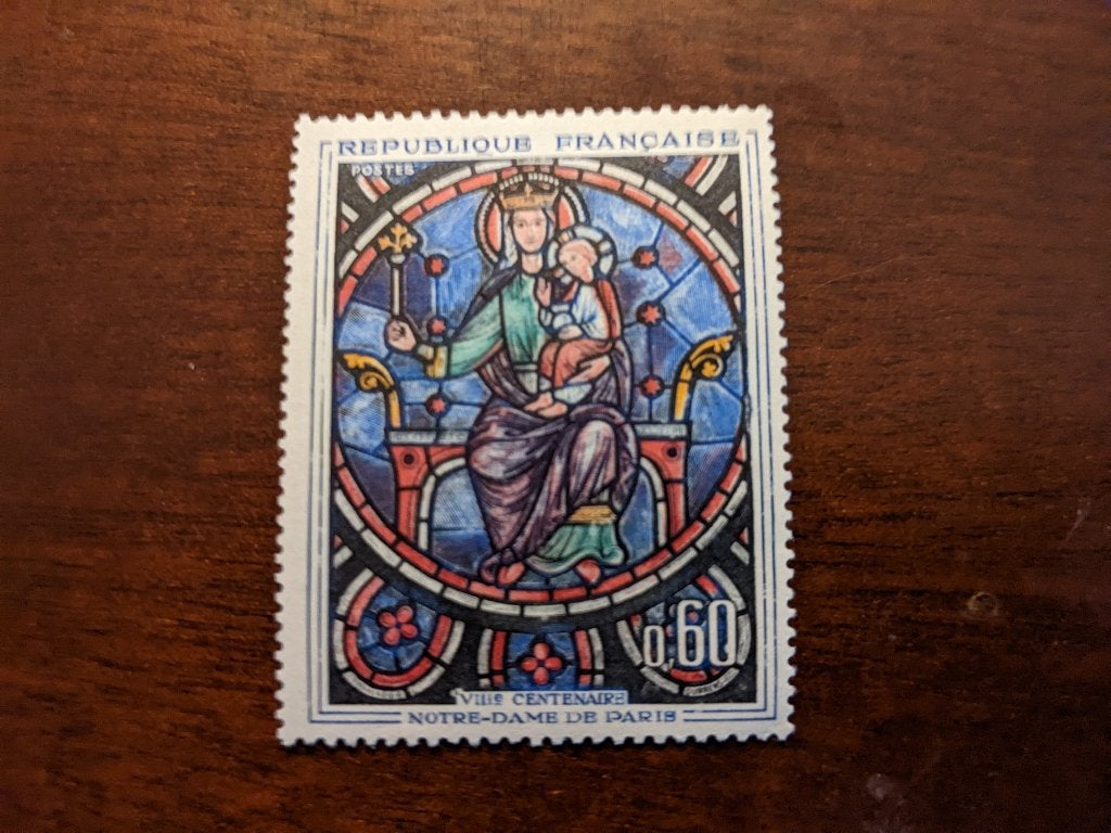 FRANKRIJK 1964; zegel NOTRE DAME PARIJS, Postzegels en Munten, Verzenden, Postfris