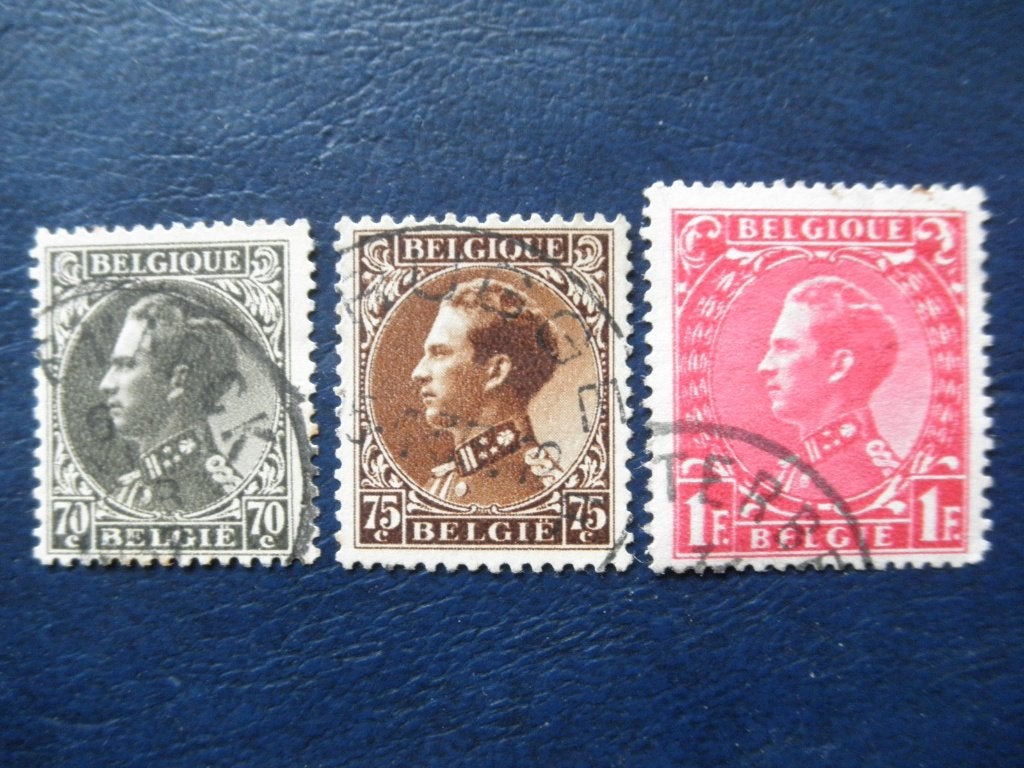 Postzegels België 1934 koning Leopold., Postzegels en Munten, Postzegels | Europa | België, Ophalen of Verzenden, Gestempeld, Koninklijk huis