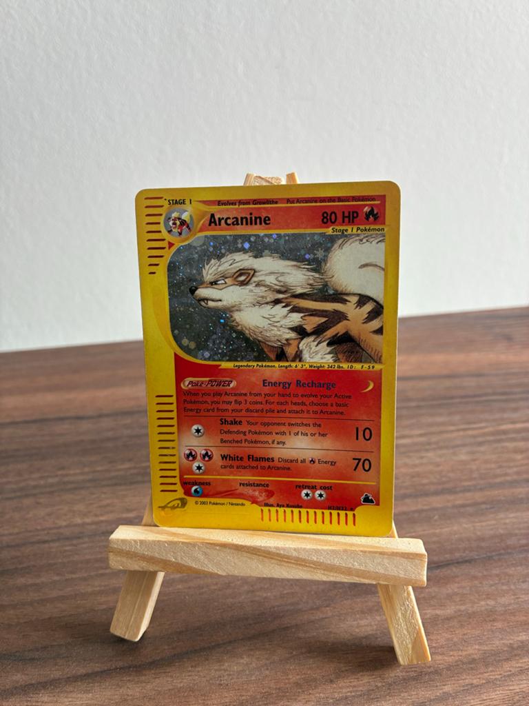 Holo Arcanine H2/H32 Skyridge Pokémon Kaart, Ophalen of Verzenden, Gebruikt, Losse kaart, Foil