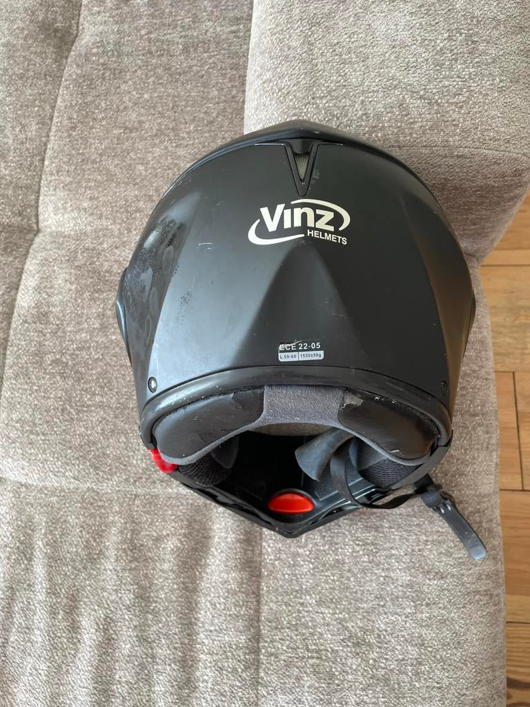 Zwarte Vinz Integraalhelm - Maat L, Ophalen of Verzenden, Gebruikt