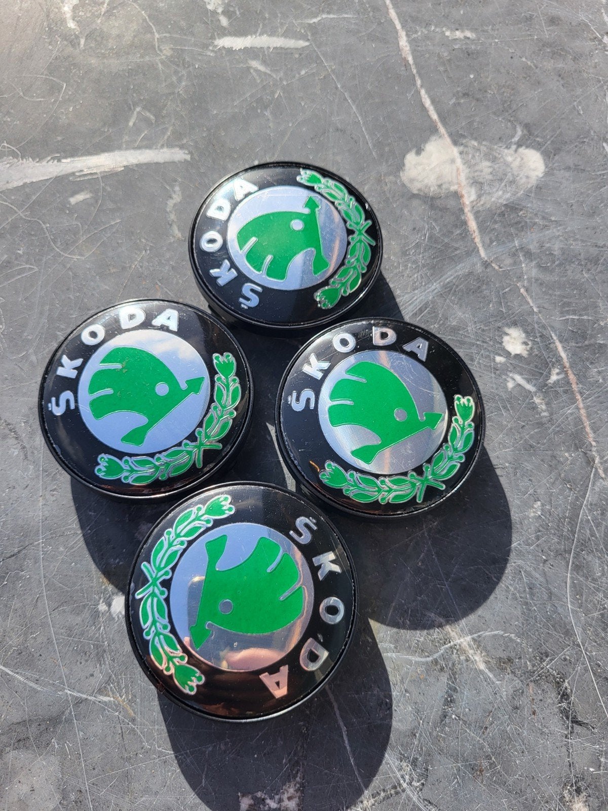 Nieuwe Skoda wieldoppen set van 4 stuks, Auto diversen, Ophalen of Verzenden, Nieuw