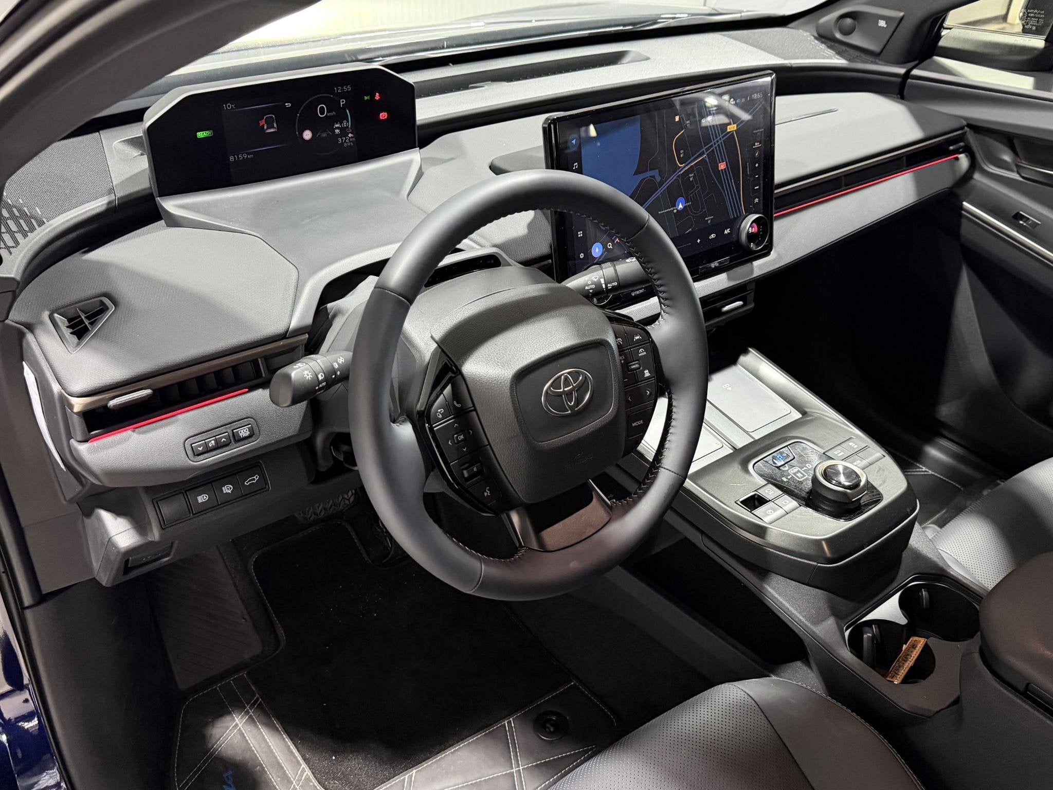 Toyota bZ4X Executive 73 kWh 16% Bijtelling , Lederen bekled, Auto's, Toyota, Dealer onderhouden, Gebruikt, 1905 kg, Blauw