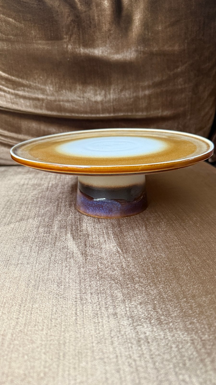 HKliving 70s Ceramics Serveerschaal, Vintage, Ophalen of Verzenden, Zo goed als nieuw, Bruin