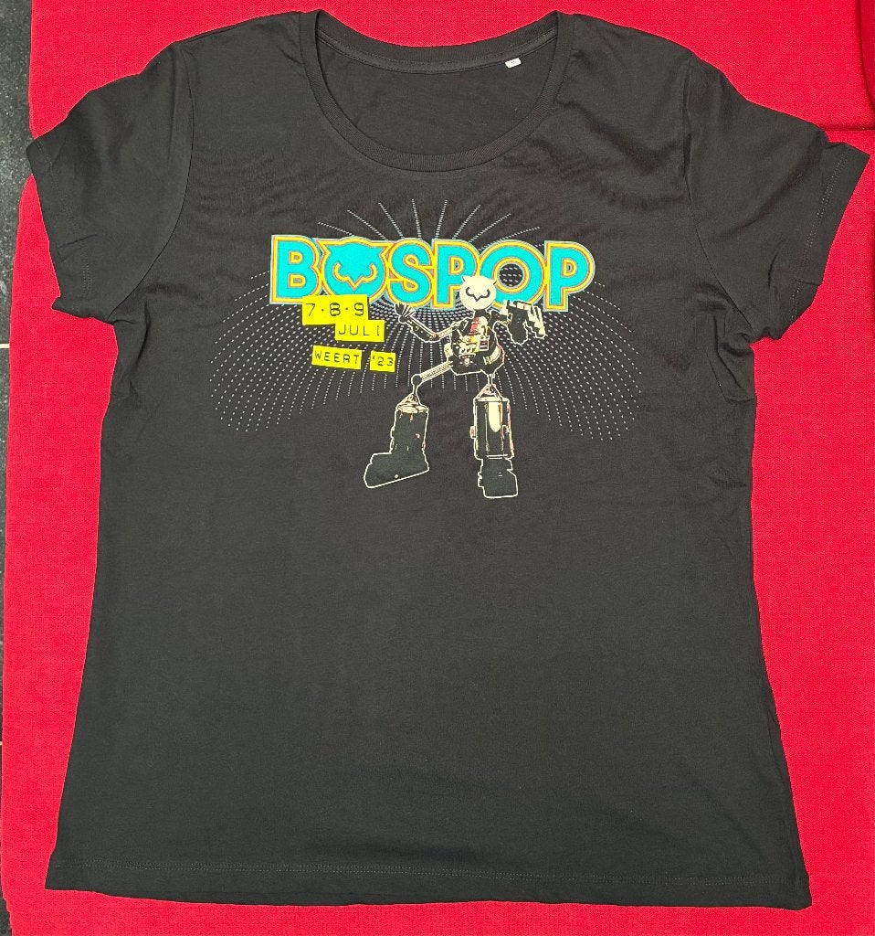 Bospop 2023 T-shirt - Maat XL (valt kleiner uit), Zwart, BOSPOP 2023, Ophalen of Verzenden, Maat 56/58 (XL)