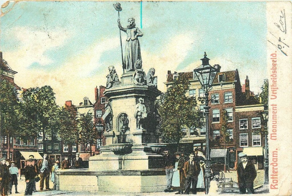 701-156-027 Rotterdam Monument Vrijheidsbeeld, Verzenden, Voor 1920, Zuid-Holland