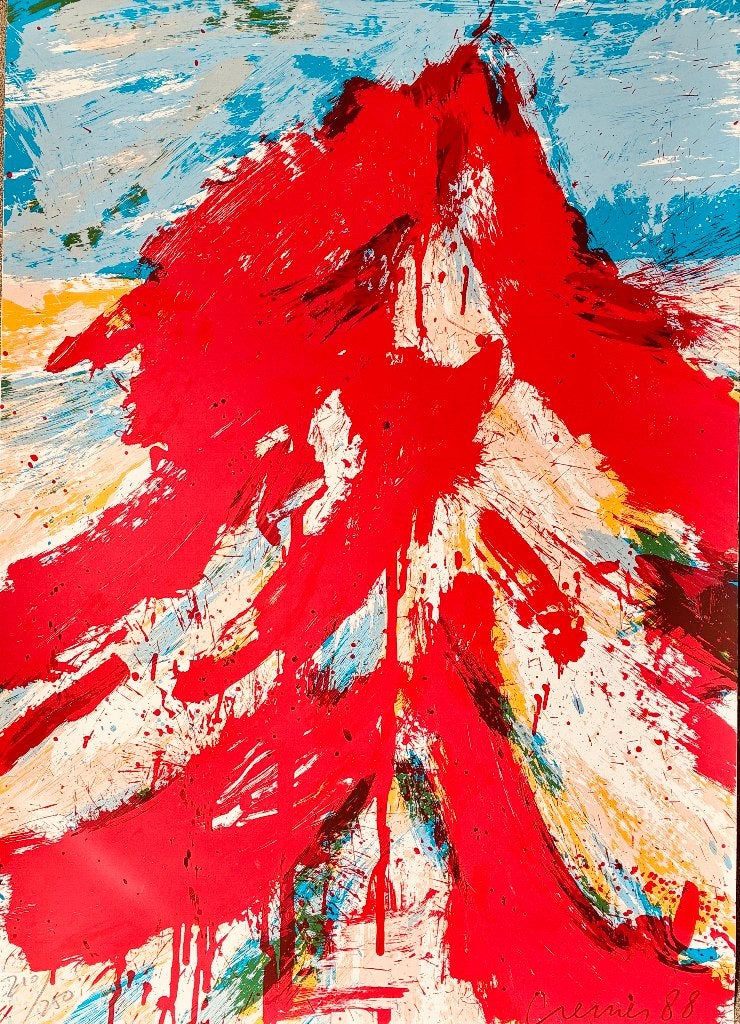 Jan Cremer - Altai (1988), Zeefdruk, Origineel, Ophalen of Verzenden, Landschappen
