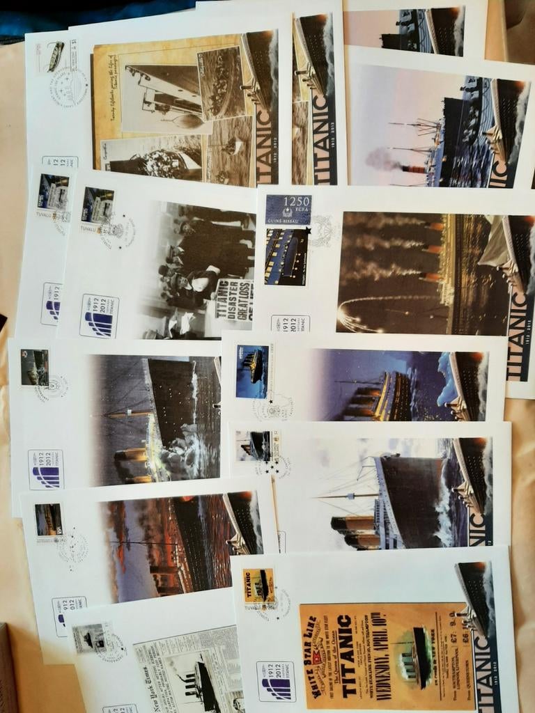 Poststukken, enveloppen met scheepsramp Titanic, Ophalen of Verzenden, Overige thema's