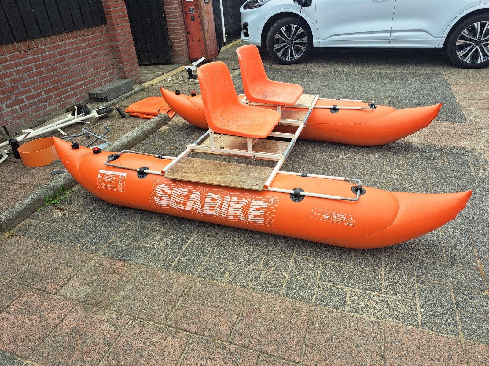Seabike waterfiets met drijvers 1 of 2 persoons, Ophalen
