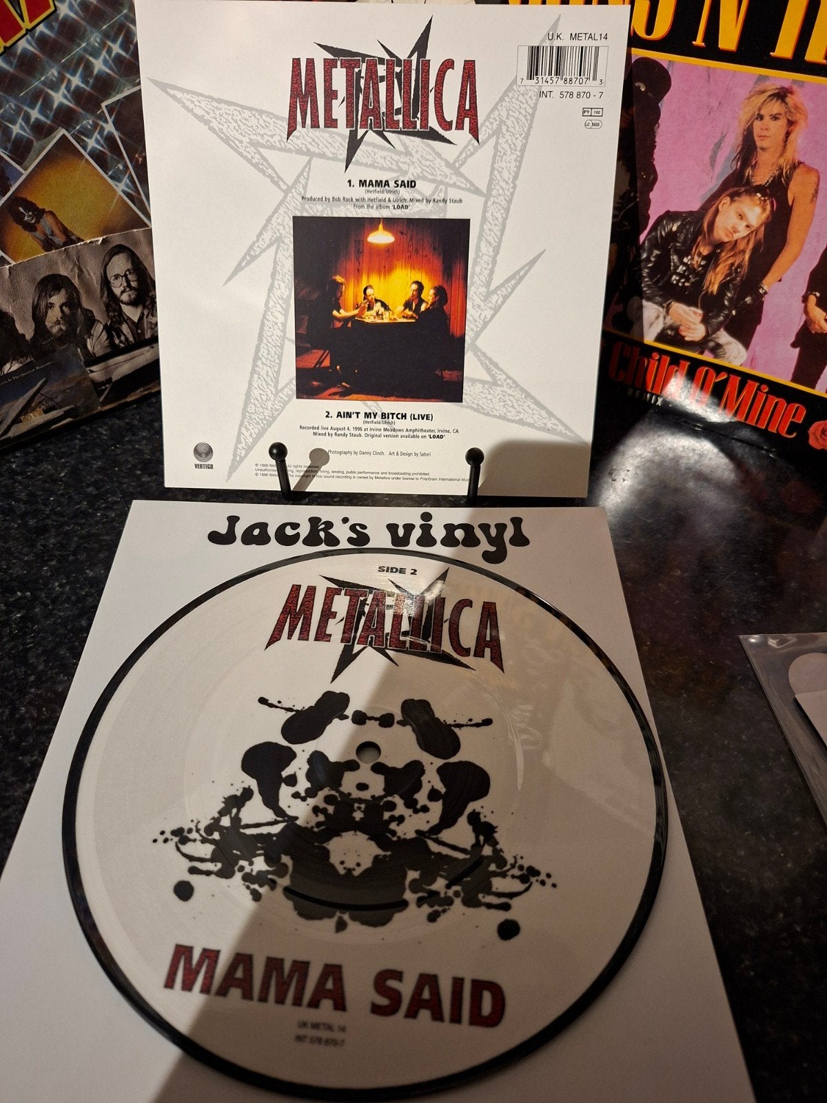 Metallica - Mama Said        Picture Disc Vinyl    1996, Hard Rock, 7 inch, Ophalen of Verzenden, Overige typen