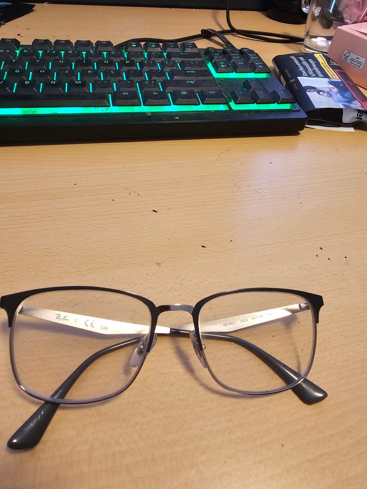 tekoop mooi Ray Ban montuur nog klok gaaf €25,-, Sieraden, Tassen en Uiterlijk, Zonnebrillen en Brillen | Dames, Zwart, Ophalen of Verzenden