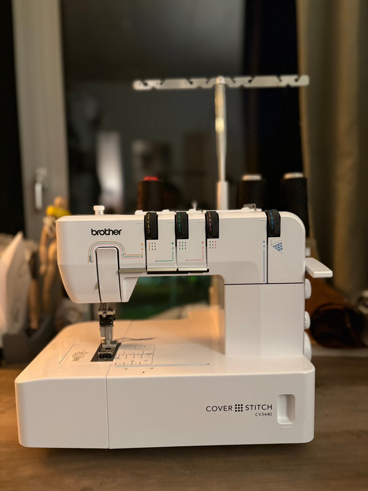 Brother Coverstitch Naaimachine CV3440, Ophalen of Verzenden, Zo goed als nieuw, Naaimachine, Brother