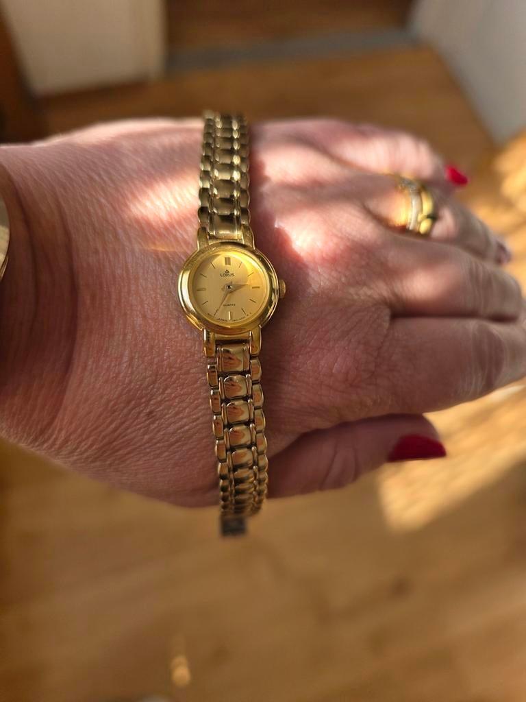 Lorus Dameshorloge Goudkleurig, Sieraden, Tassen en Uiterlijk, Horloges | Dames, Gebruikt, Polshorloge, Goud, Goud