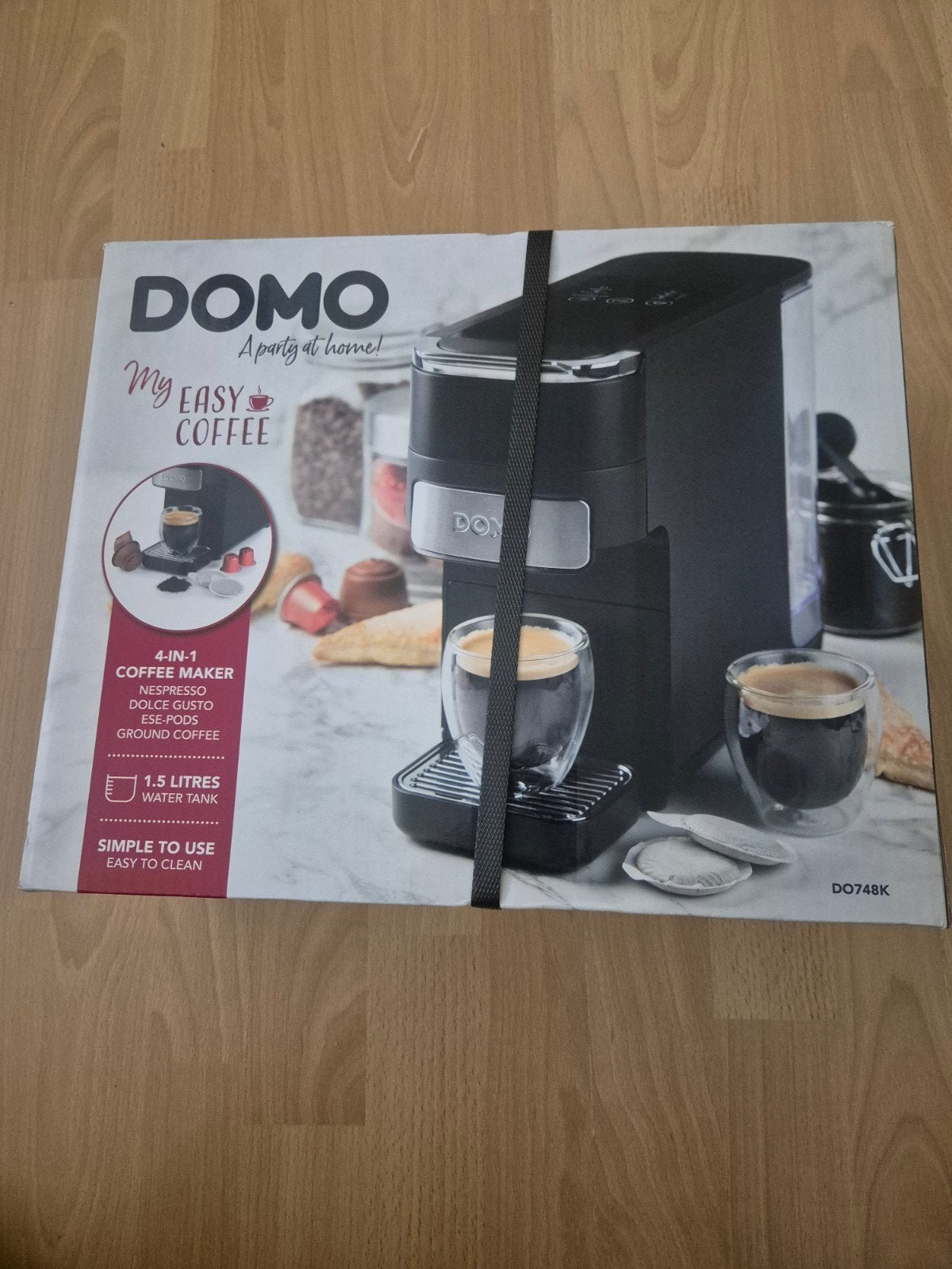 Domo My Easy Coffee 4-in-1 Koffiezetapparaat Zwart, 10 kopjes of meer, Ophalen of Verzenden, Gemalen koffie, Afneembaar waterreservoir