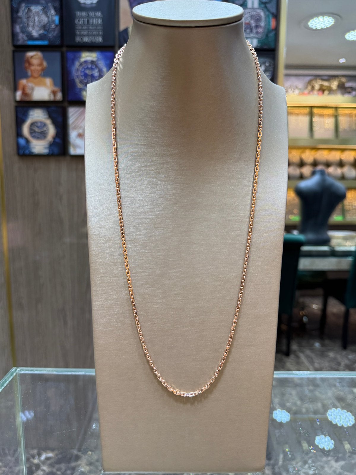 14KT Goud - 19.5 Gram - Ketting - ANKER - Rosé goud