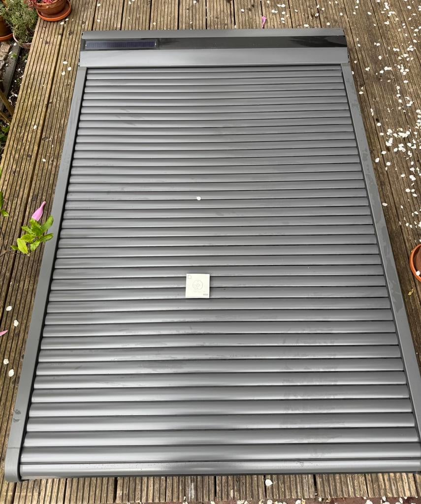 VELUX Solar Rolluik SSL voor Dakraam SK10, Ophalen, Gebruikt, 100 tot 150 cm, Grijs