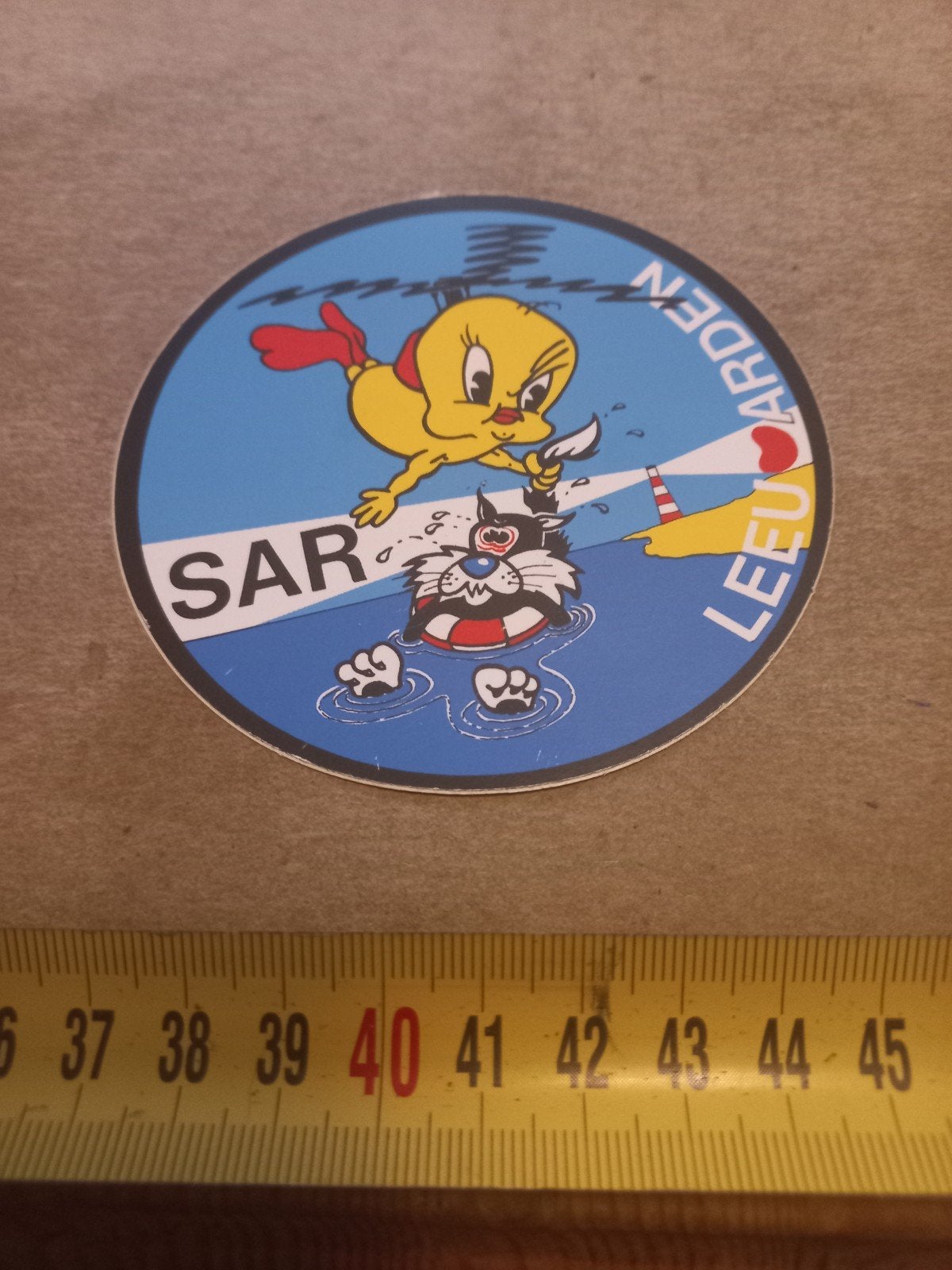 Looney Tunes Tweety en Sylvester sticker SAR Leeuward, Ophalen of Verzenden