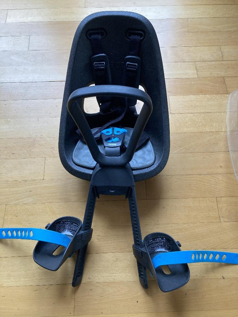 Thule Yepp Mini kinderzitje + windscherm + montageblok, Ophalen, Voetsteuntjes, Yepp, 0 t/m 18 kg